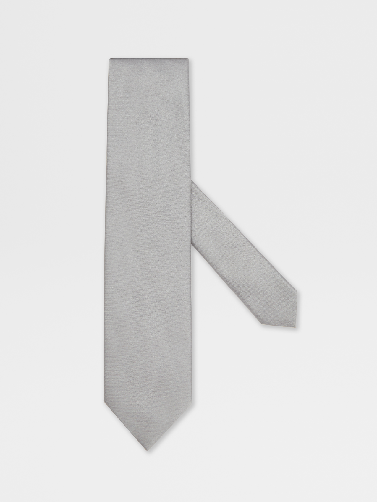 Corbata de Ceremonia en Seda Gris